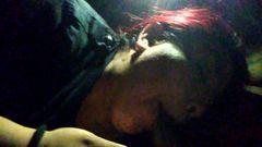 Latina Sucking BBC at the Drive in