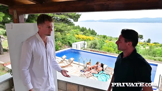Private com - Dina Joy and Cara Mella do team building in a DP orgy with squirting