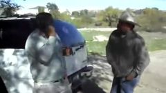 Chubby cowboy goes nasty after couple of beers
