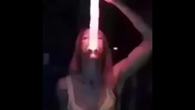 glowing  deep throat
