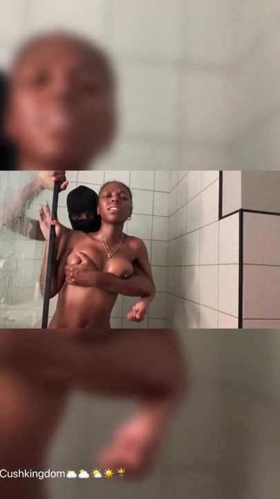 Epic moment from "Babe with Nice tits sucks BBC then gets fucked in the shower!part3"