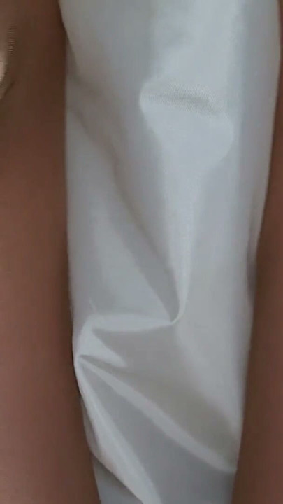 Ivory bridesmaids skirt with a white silky half slip | Clip 1