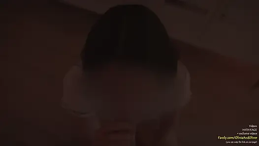 Late Night Blowjob After Party came on Tongue