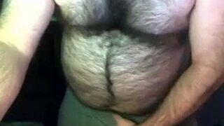 Urso grande, bola monstro, barriga grande