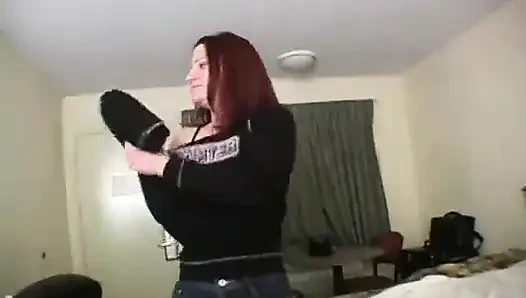 Lyla gives a great handjob POV