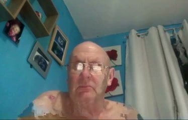 grandpa stroke on webcam