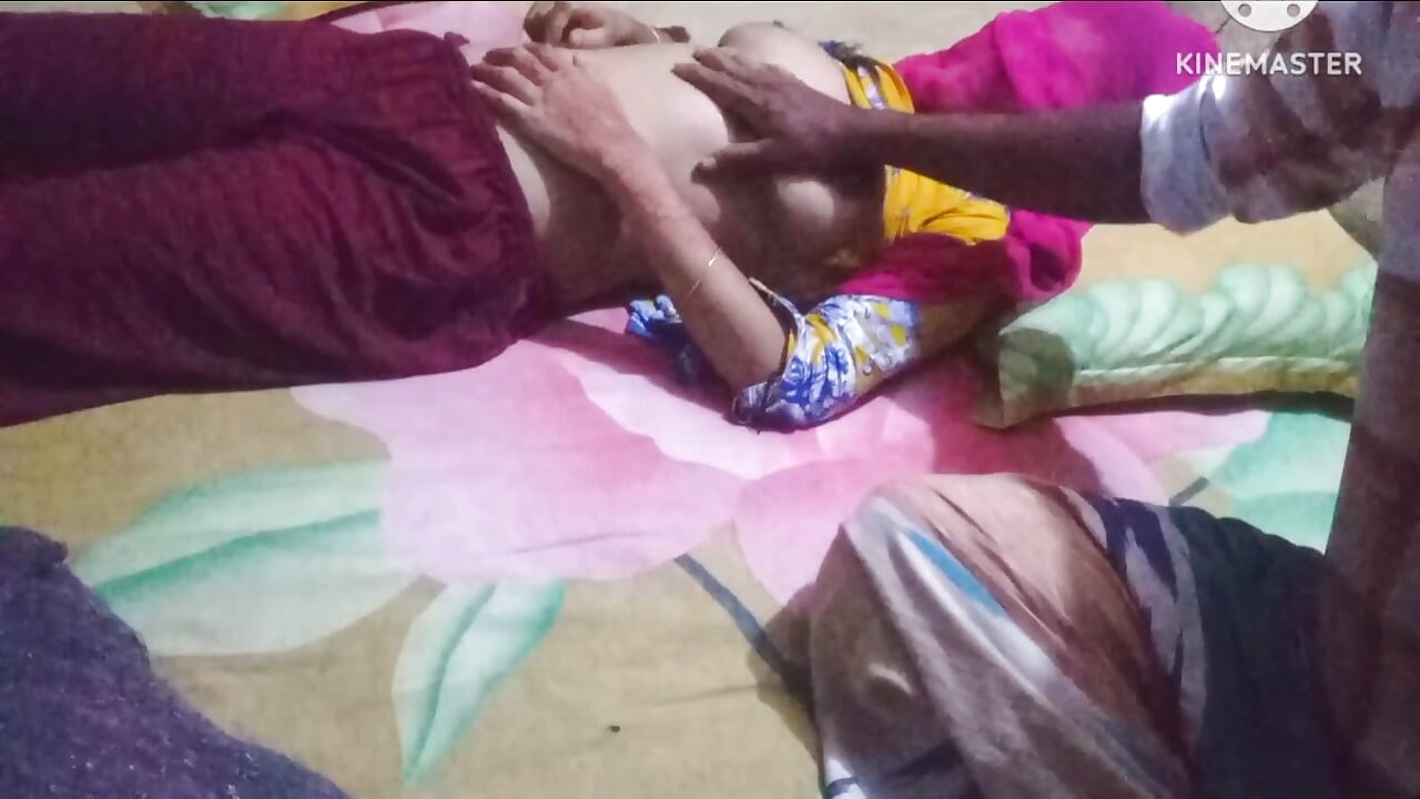 Bangladeshi stepsister give me massage. me give a massage his bobs