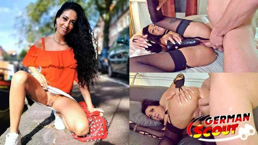 Batedor alemão - teste de sexo anal duro para milf magra