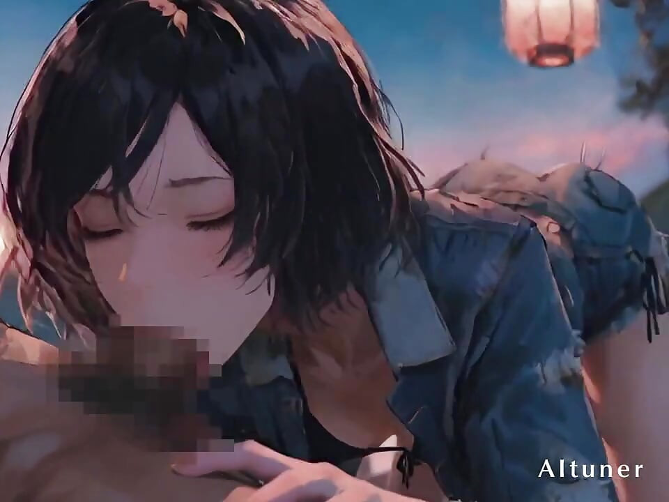 Das Licht der Laterne zeichnet ihren Rücken nach, und sie überbrückt langsam die Dämmerung – bis zum Ende, wo der Schatten des Berges in Nacht übergeht.