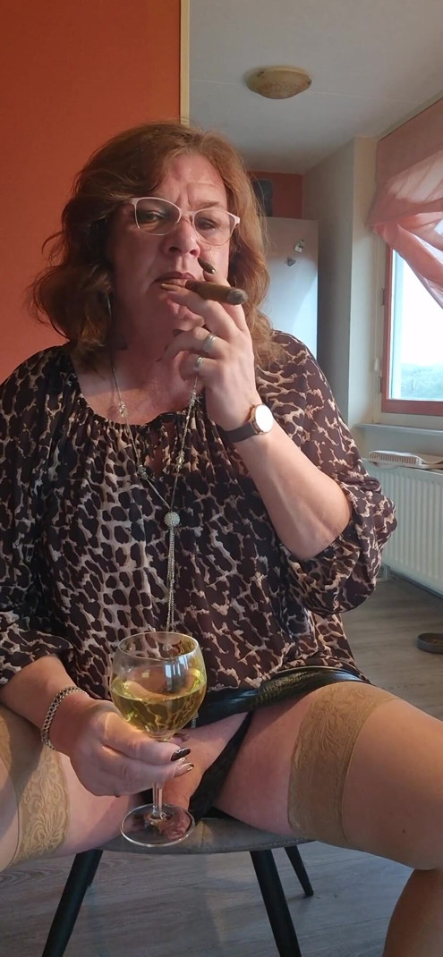Smoking a cigar and enjoying a warm drink | Clip 1