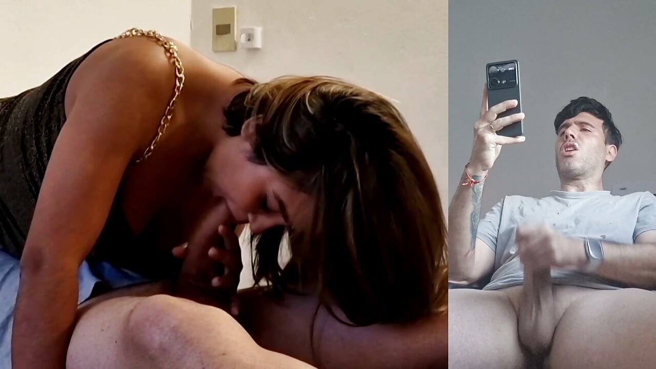My Boyfriend Sees How I Suck Another Cock