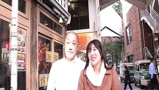 Public Plaza Kiss Addict Begs for More Keeps Kissing on the Move Then Oral and Mouth Finish