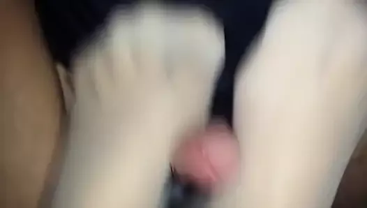 footjob sexy fingers my wife sex