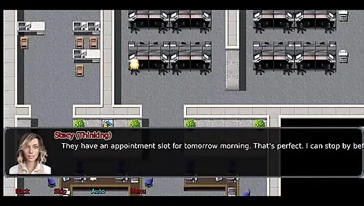 Istri kantor #2 Simon terus mencari rok Stacy.