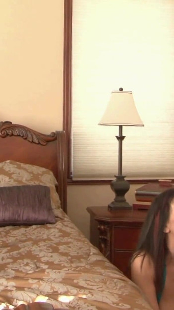 Key moment from "Sexy brown-haired fucks a stranger and that ends in a kinky threesome"