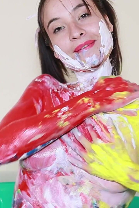 Dirty and Wet Body Paint