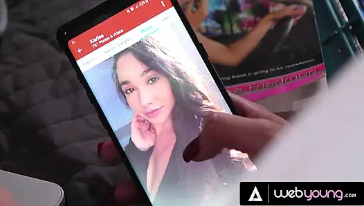 Si nakal gina valentina nggak sengaja suka foto karlee grey dengan lingerie seksi & digoda waktu lagi belajar