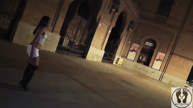 Crazy Latina Bitch Outdoor Public Naked Exhibitionism