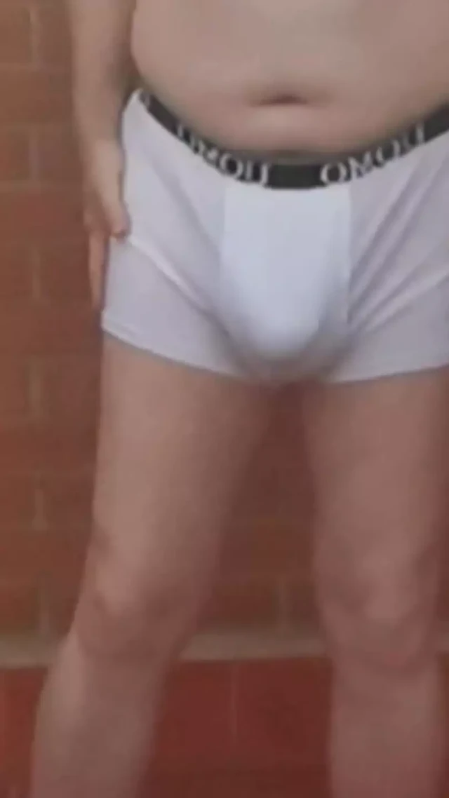 TRYING ON ANOTHER BOXER FROM THE NEIGHBOR