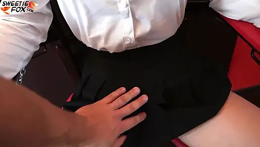 Teacher Whipped and Fucked Sexy Student for her to Pass Exam