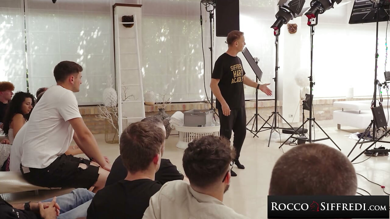 ROCCO SIFFREDI - BTS Amber Slassh - Hot Brunette Beauty, Huge Cock, Hardcore