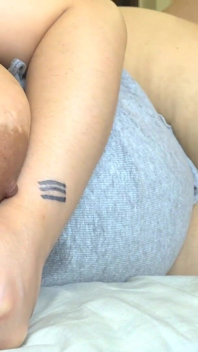 Jaw-dropping moment from "Stepson Creampied Stepmom With Big Boobs And Big Areolas After Massage Her Big Tits With Big Nipples"