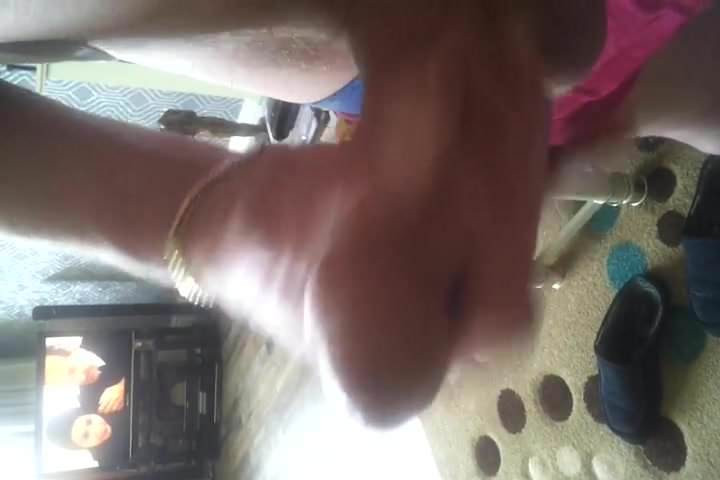 having a wank
