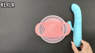 Vibrador de conejo giratorio sex toys review by kerla shop