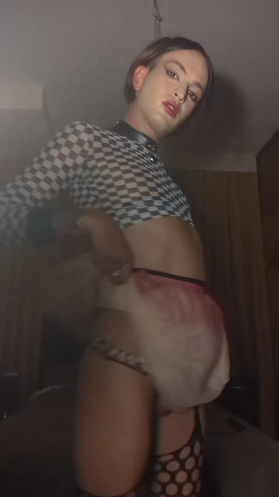 Sissy alone at home