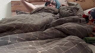 Sissy Anna Waking Up and having some Dildo Anal Fun - Amateur Femboy Porn