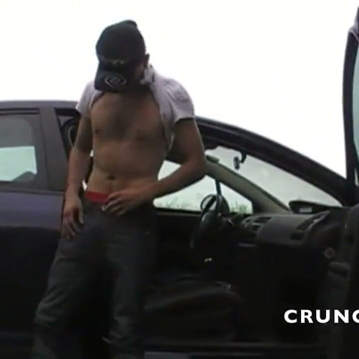 Fucked by straight discrete in exhibit outdoor near my car