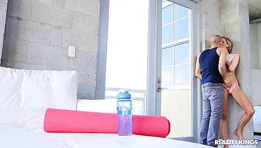 Reality Kings - Nerdy Girls Cory Chase and Haley Reed Share One Lucky Dick in FFM 3some