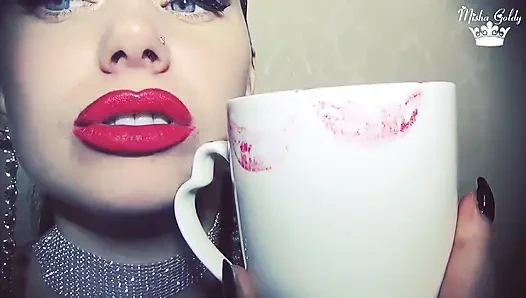 Sevgililer günü camda kırmızı izler