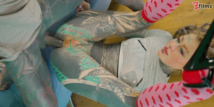 ANAL loving ALT PORNSTAR gapes wide after getting fucked hard by tattooed dick