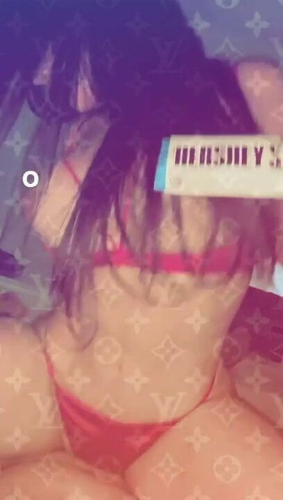 Latina in red