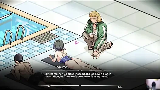 Ep-1 lifeguard holic! NTR Hentai game gameplay! I got a swimming pool and there are many hot girls!
