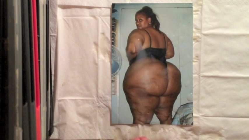 BIg black butt cum tribute