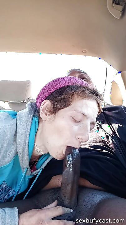 Dirty street whore is drinking my cum for breakfast. MILF