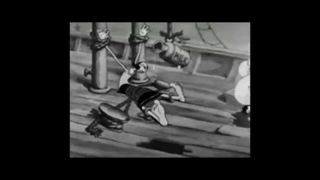 Olive Oyl Tied Up Barefoot