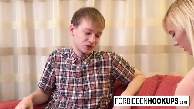 Busty blonde gets fucked by her step-brothers huge cock