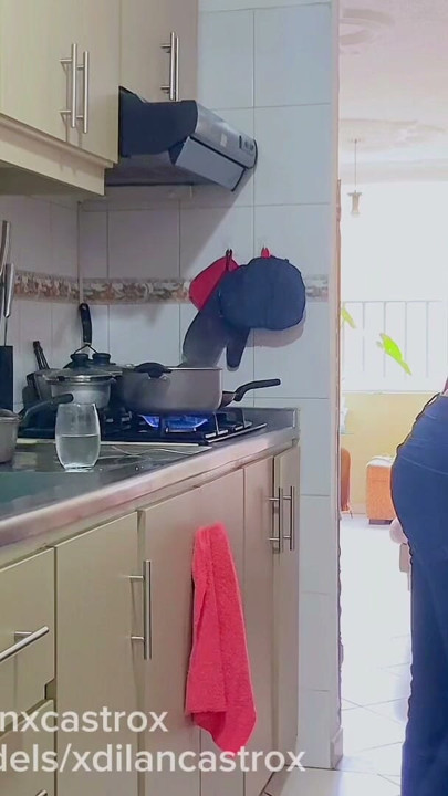 I FUCK MY TEENAGE STEPBROTHER BAREBACK IN THE KITCHEN OF OUR HOUSE AND CUM INSIDE HIS TIGHT YOUNG ASS | Clip 1