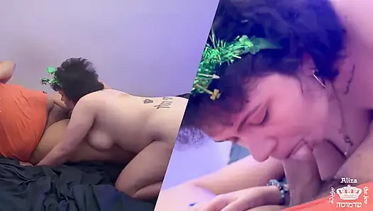 Утренний сюрприз Дня Патрика: Еврейская шлюшка-лепрекон посещает кошерный Конг Король!