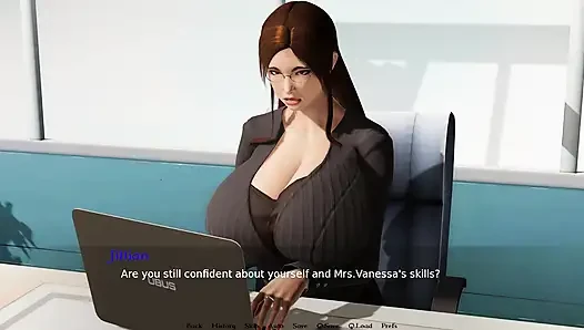 Ebony Teen Blows Fat White Loser-bound by Lust #5- Gameplay