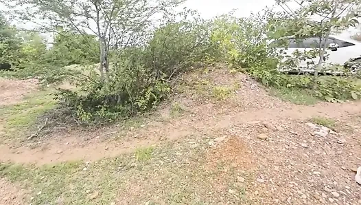 Thai Girl Walking Masturbation in the Jungle Thai Outdoor Public