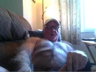 Büyükbaba inme üzerinde web kamerası