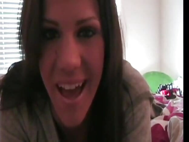 Dirty talking teen teasing