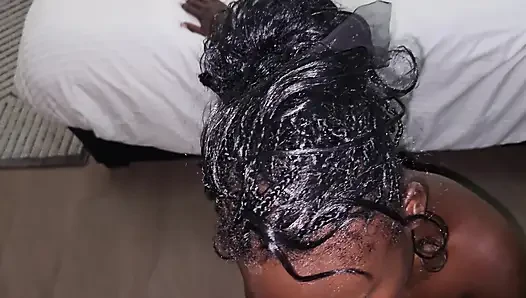 First time anal and creampie for ebony teen girl