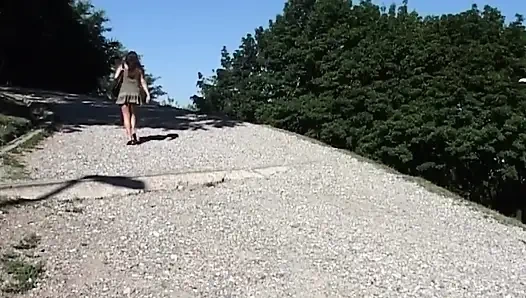 Horny MILF Picked up Outdoors for Sloppy Couch Pounding