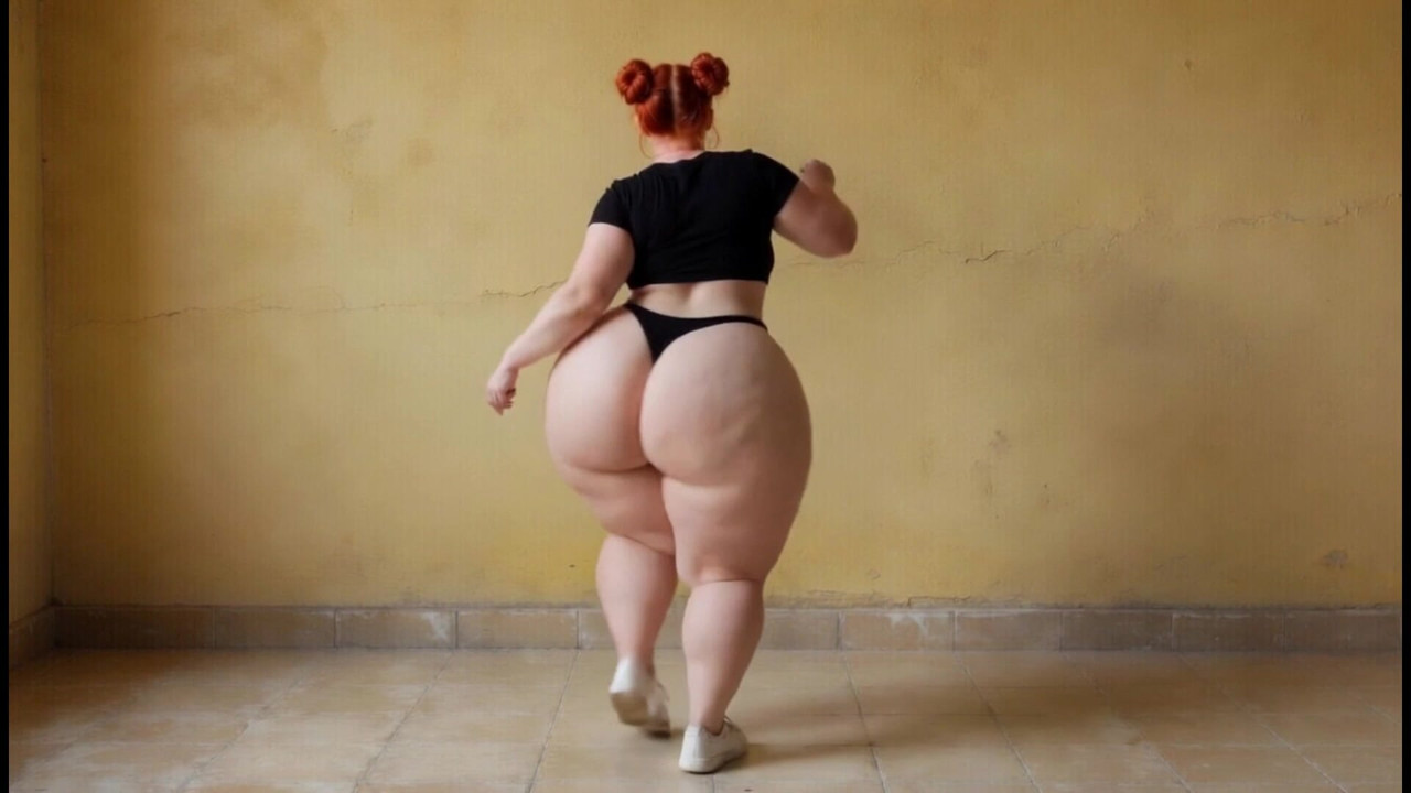 Big ass femboy, big ass boy moves his ass