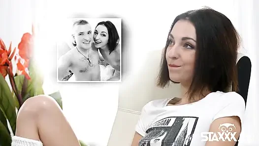 Cozy teen Liona spends her day getting fucked in bed